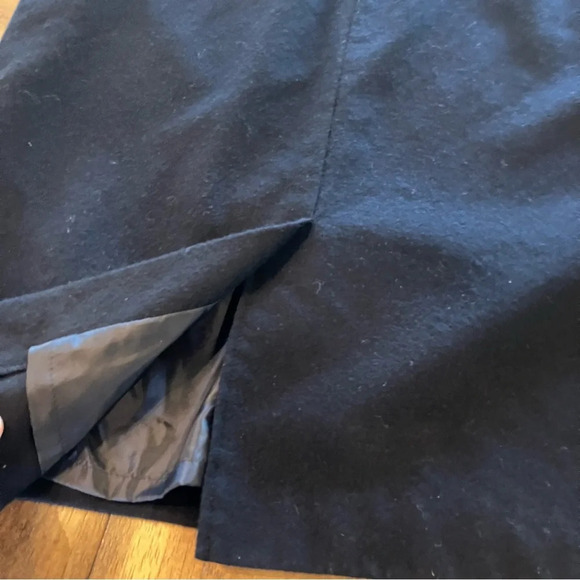 Harve Benard Embroidered Black Wool Shift Dress sz 10 Academia Preppy Vintage - Picture 10 of 13